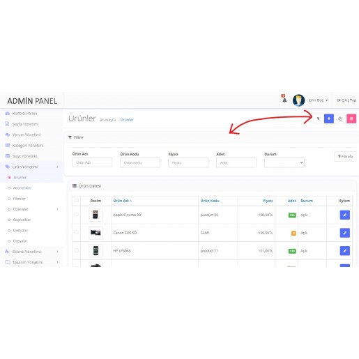 Opencart 3x Admin Panel Tema v4