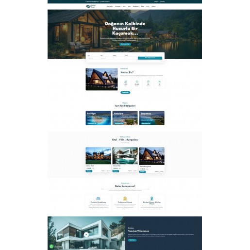 Otel Villa Bungalov Kiralama Scripti