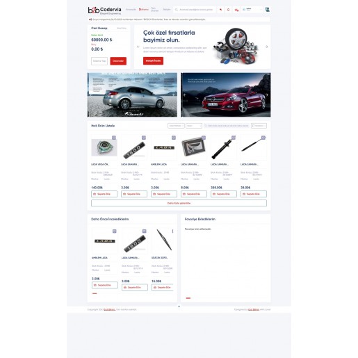 B2B Oto Parça Aksesuar Toptan Satış Scripti