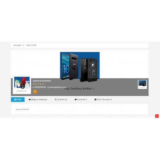 Opencart 3x C2c Çoklu Mağaza Satıcı Modülü