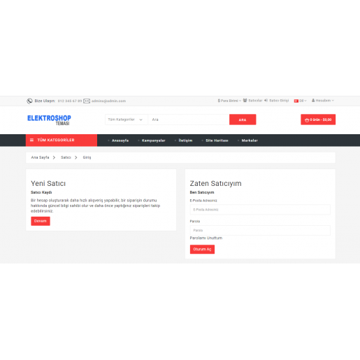 Opencart 3x C2c Çoklu Mağaza Satıcı Modülü