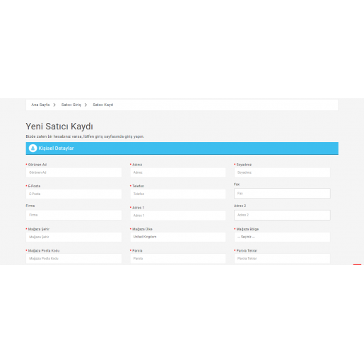 Opencart 3x C2c Çoklu Mağaza Satıcı Modülü