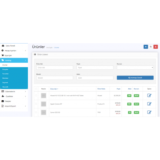 Opencart 3x C2c Çoklu Mağaza Satıcı Modülü