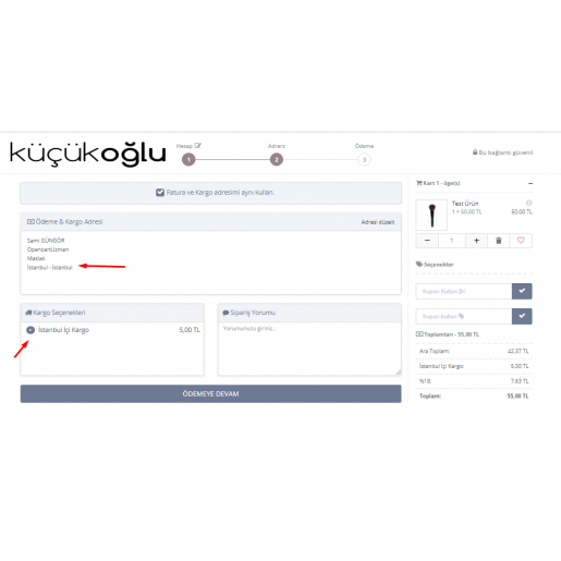 Opencart Kargo Modülü