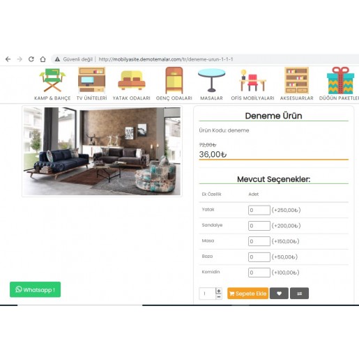 Opencart Ürün Kombin Modülü