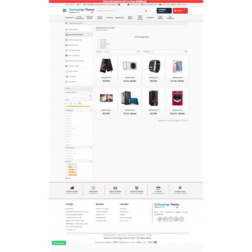 Opencart 3.x Teknolojiv2 Tema