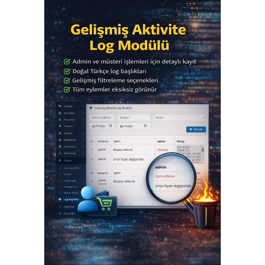 Gelişmiş Aktivite Log Modülü