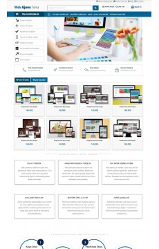 Opencart 3.x Web Ajans Tema Full Paket
