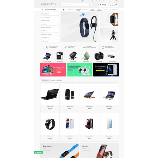 Opencart 3.x Beyaz Tema