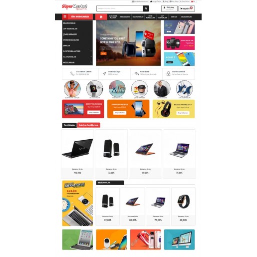 Opencart 3.x Süper Market Tema