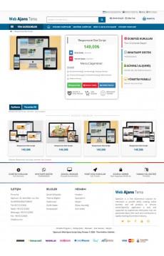 Opencart 3.x Web Ajans Tema Full Paket