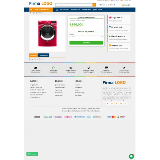 Opencart 3X Genel Marketing Tema Full Paket