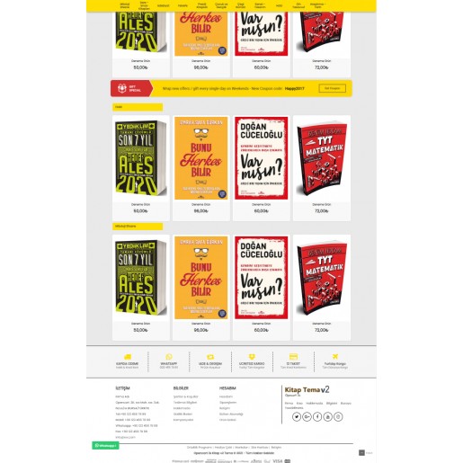 Opencart 3.x Kitap v2 Tema