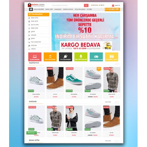 Opencart 3x Elektro Market Teması