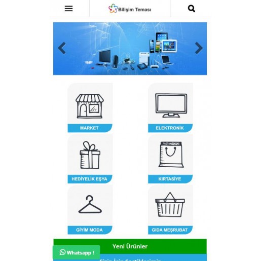 Opencart 3X Bilişim Teması