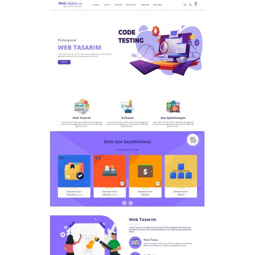 Opencart 3.x Web Ajans v4 Tema