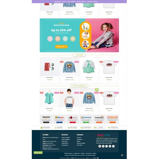 Opencart 3.x Bebek Giyim Tema