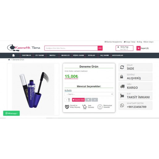 Opencart 3.x Kozmetik Parfüm Teması