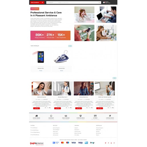 Opencart 3.x Çeşit Market 2 Tema Full Paket