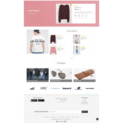 Opencart 3.x Fashion Tema