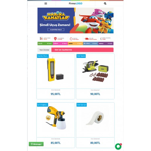 Opencart 3x Hırdavat Full Paket