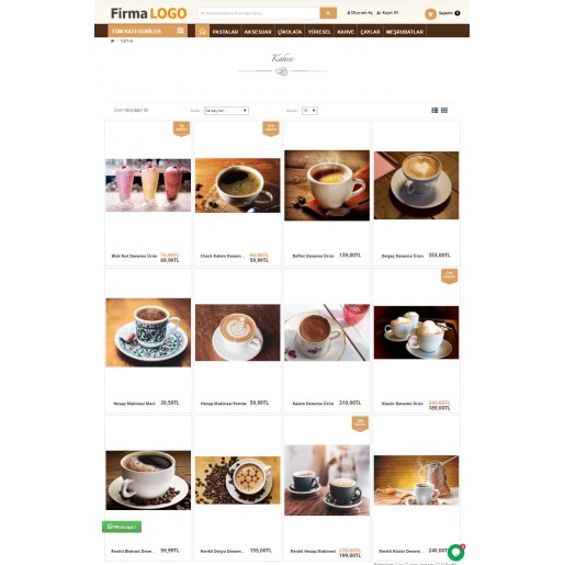 Opencart 3x Kahve Full Paket