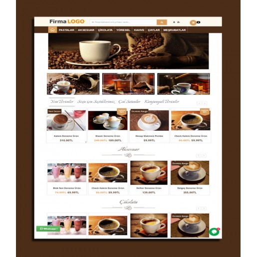 Opencart 3x Kahve Full Paket