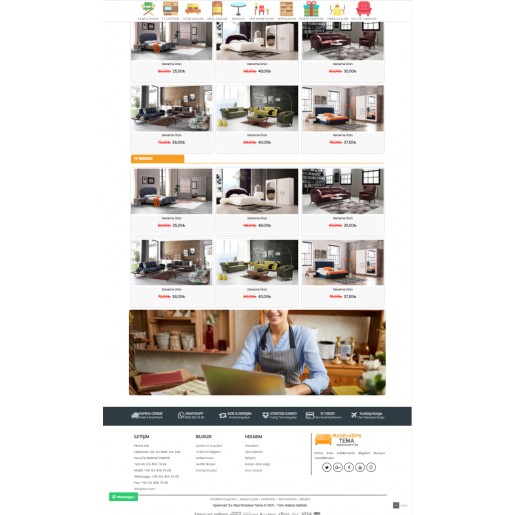 Opencart 3.x Mobilya Site Tema Full Paket