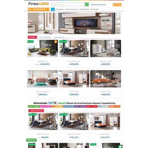 Opencart 3x Mobilya Teması