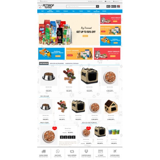 Opencart 3.x PetShop Teması