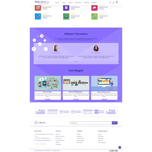Opencart 3.x Web Ajans v4 Tema