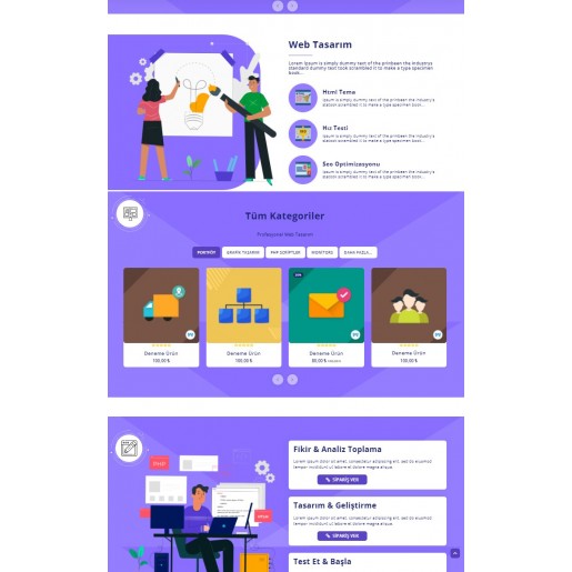 Opencart 3.x Web Ajans v4 Tema