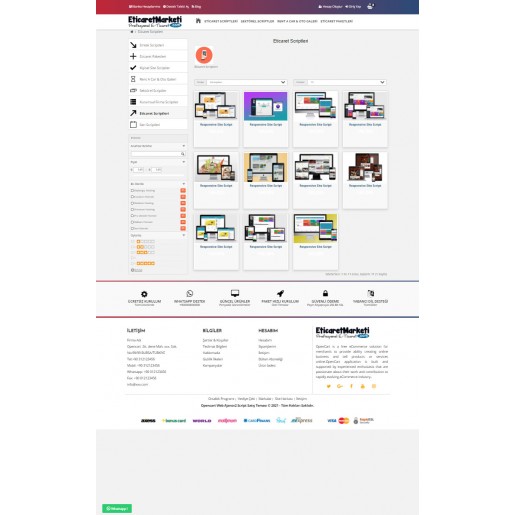 Opencart 3.x Web Ajans v2 Tema Full Paket