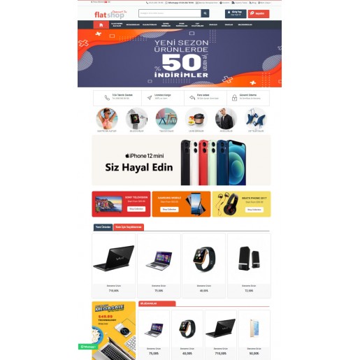 Opencart 3x FlatShop Tema