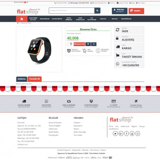 Opencart 3x FlatShop Tema