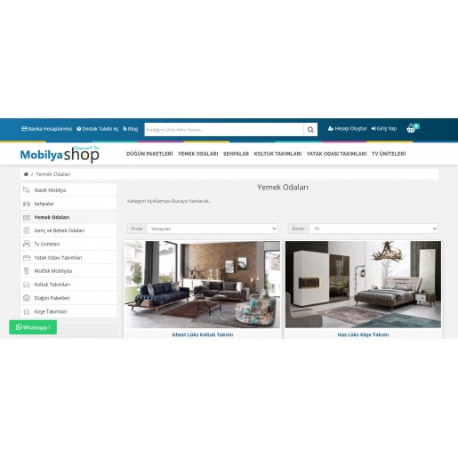 Opencart 3.x Mobilya v2 Full Paket