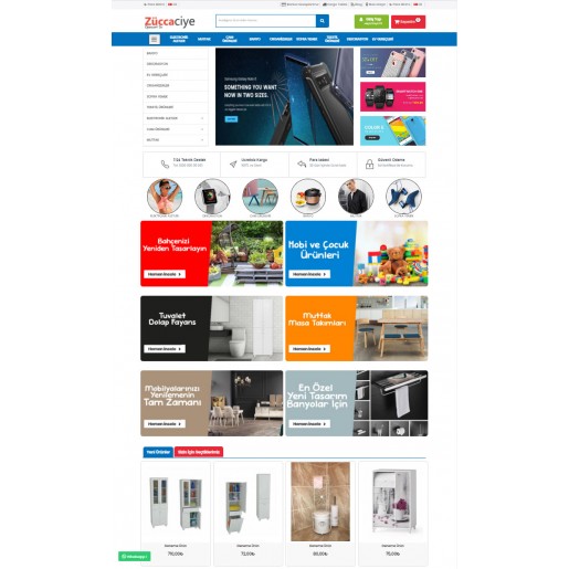 Opencart 3.x Züccaciye Tema Full Paket