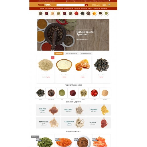 Opencart 3.x Aktar Tema