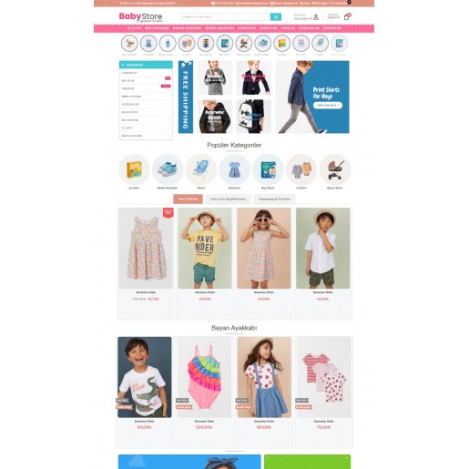 Opencart 3.x Baby Store Tema