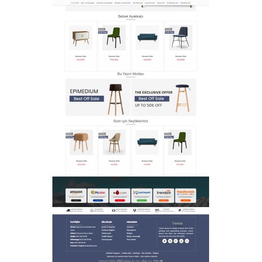 Opencart 3.x Mobilya Aksesuar2 Tema