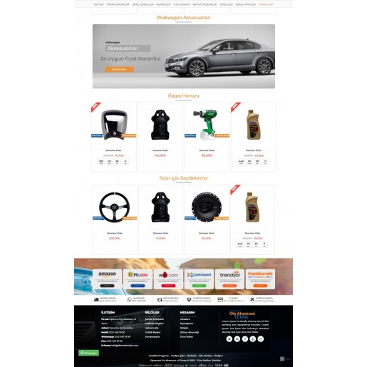 Opencart 3.x Oto Aksesuar v2 Full Paket