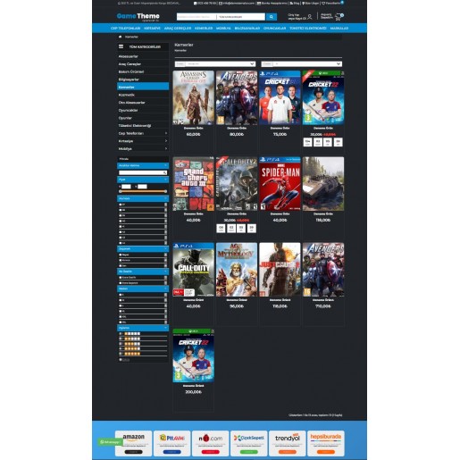 Opencart 3.x Oyun Satış Tema